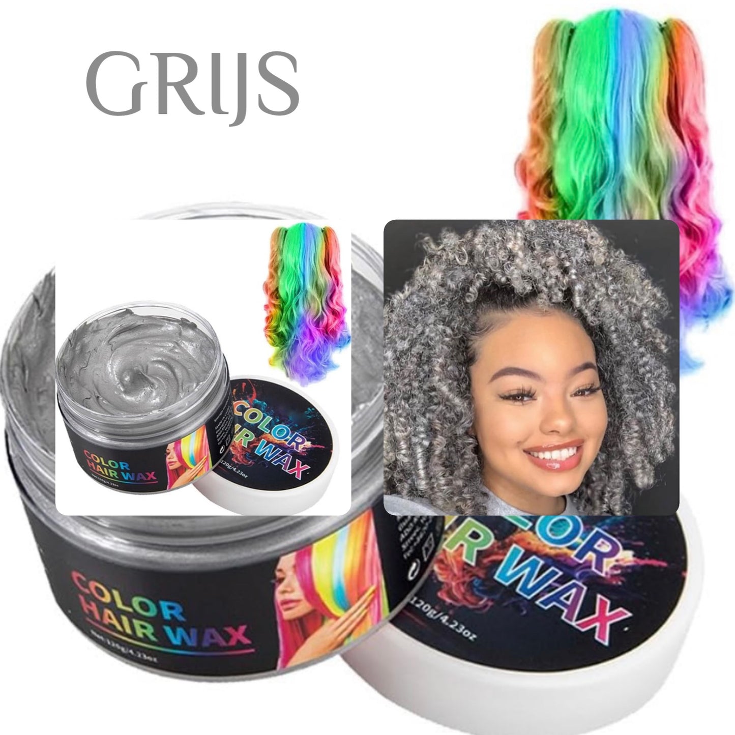 Haar Kleur Wax - Directe Kleur, 100% Uitwasbaar