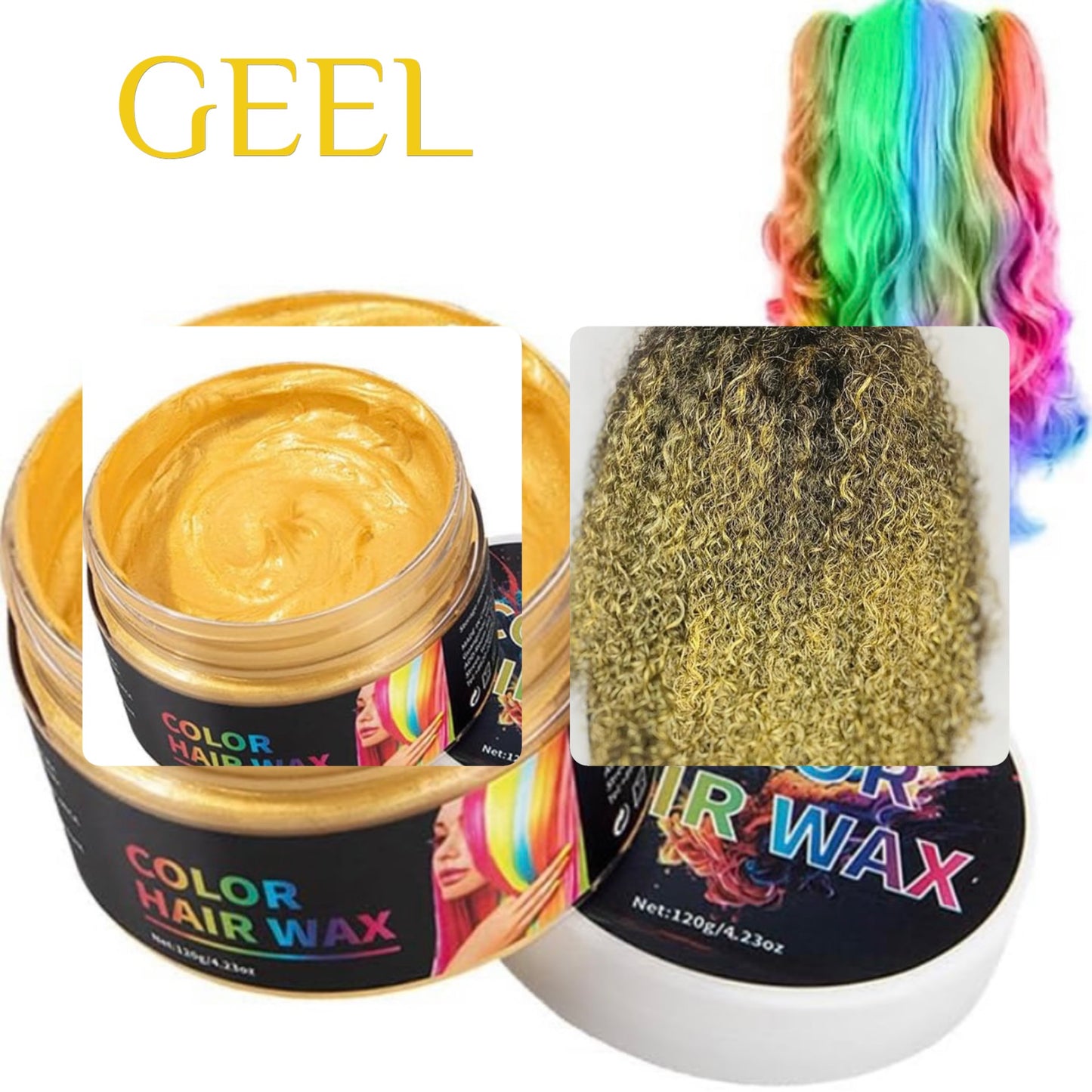 Haar Kleur Wax - Directe Kleur, 100% Uitwasbaar